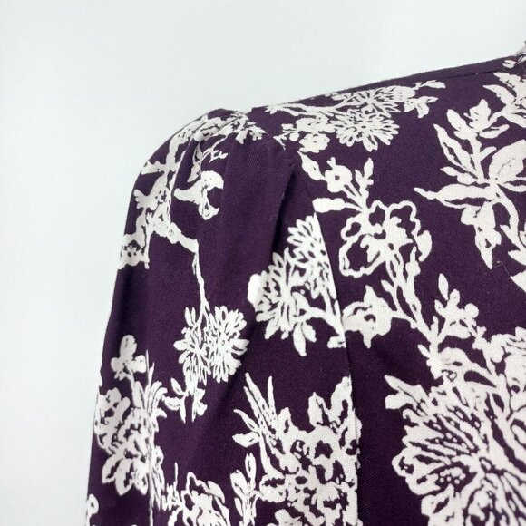 Flynn Skye That's a Wrap Crop Top Wine Floral Women's M Boho Festival Hippie - Picture 9 of 12